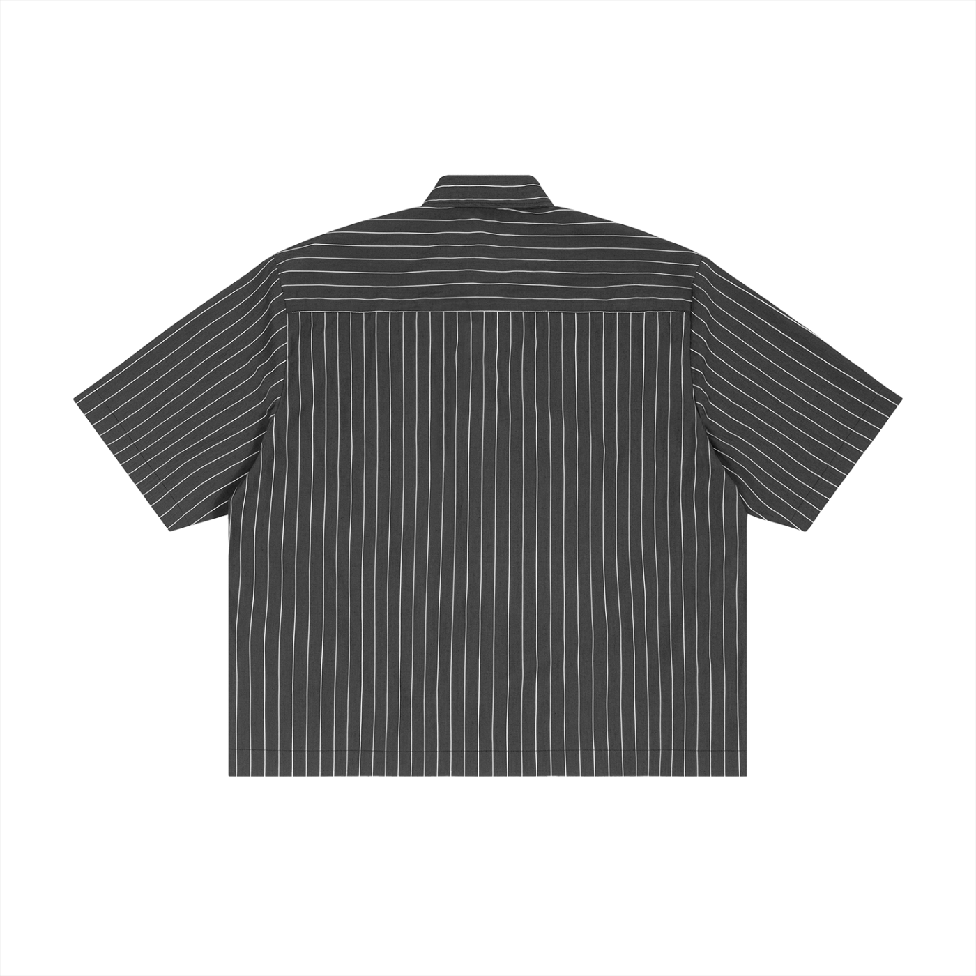 Unisex Striped Boxy Button-Up Shirt