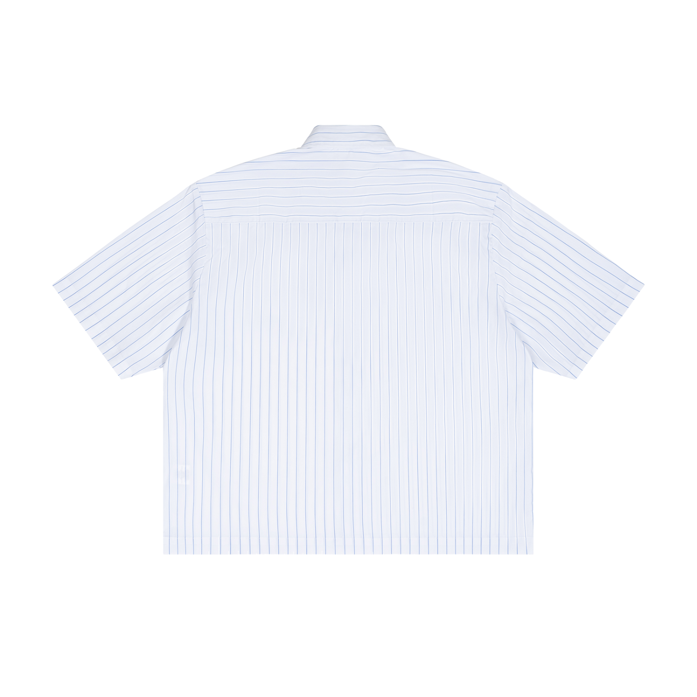 Unisex Striped Boxy Button-Up Shirt