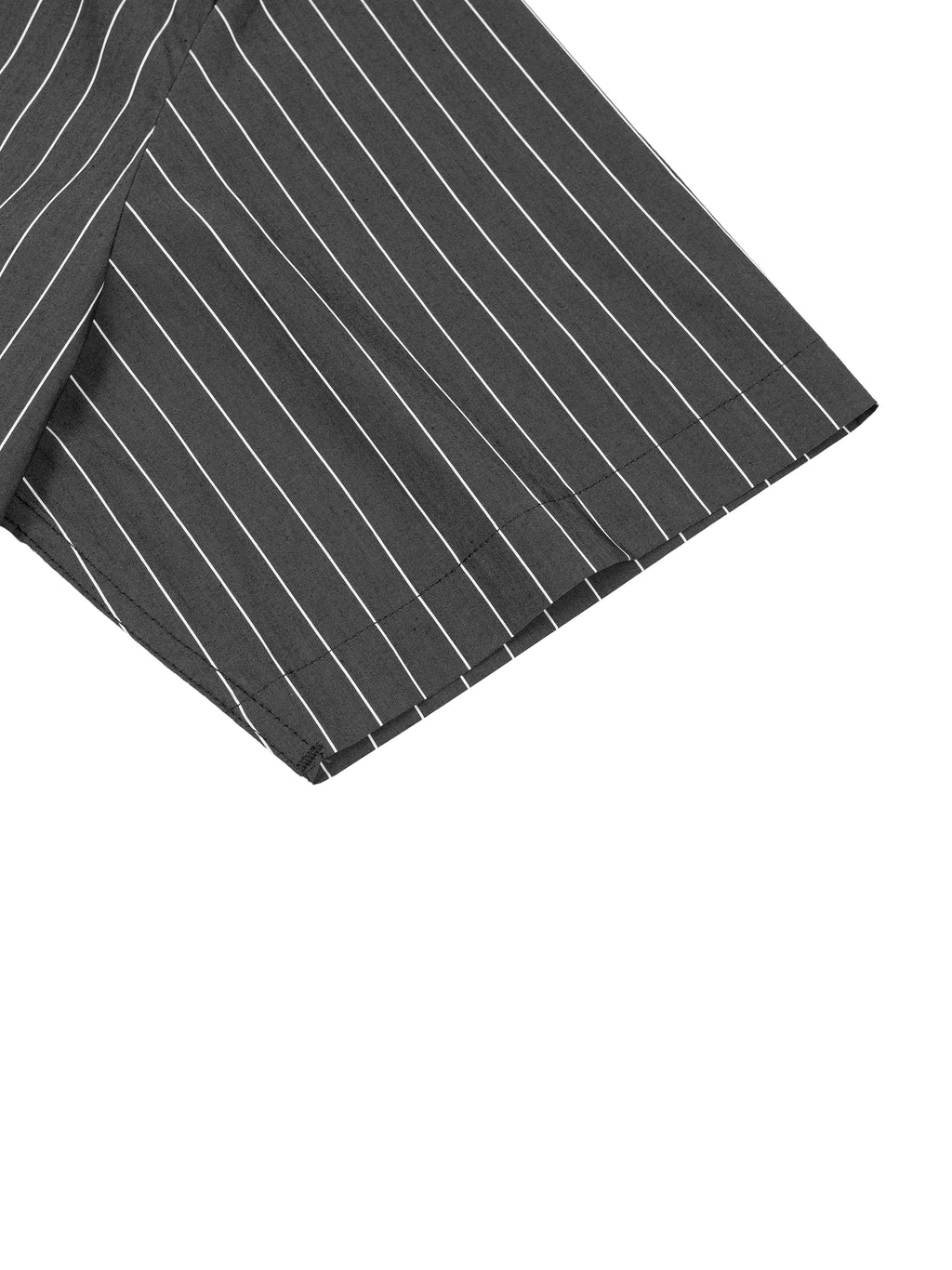 Unisex Striped Boxy Button-Up Shirt