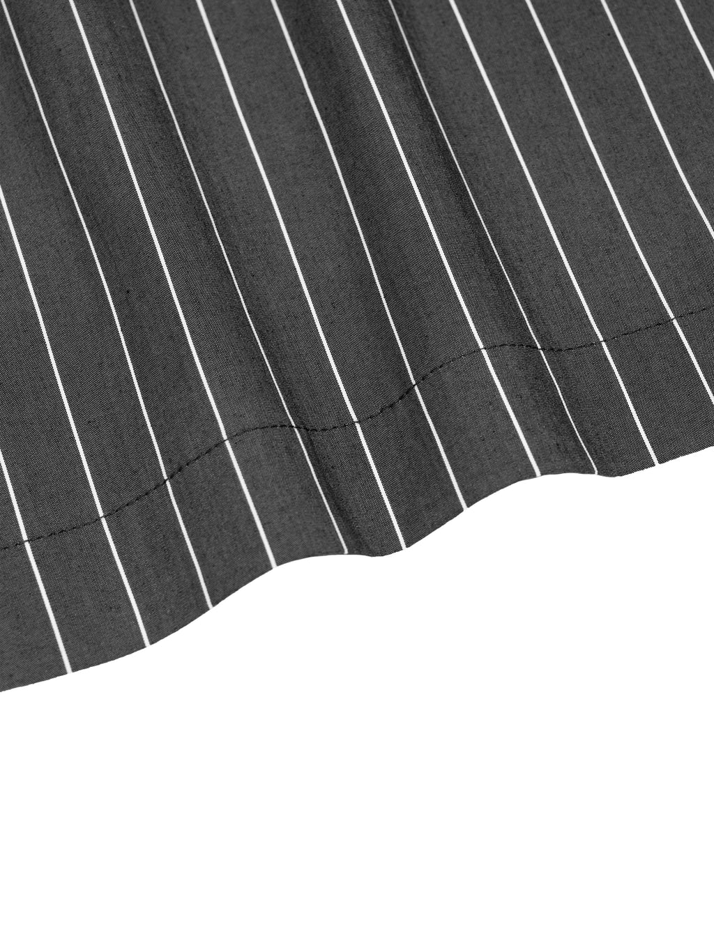 Unisex Striped Boxy Button-Up Shirt