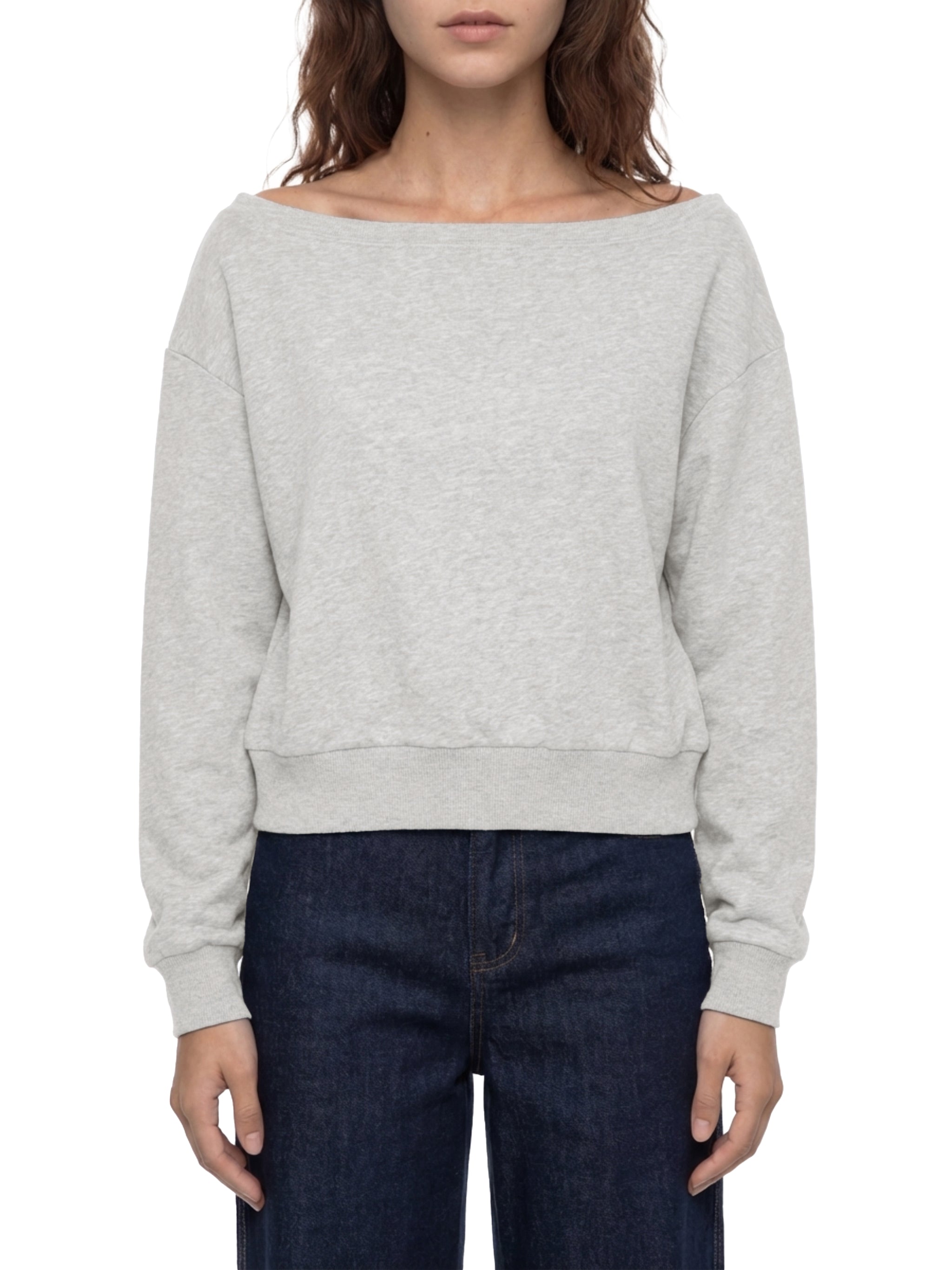 Women's Off-Shoulder Sweatshirt