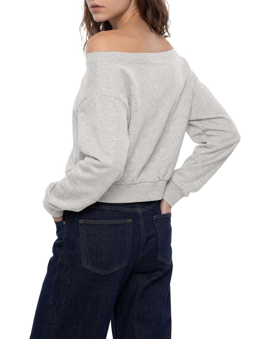 Women's Off-Shoulder Sweatshirt