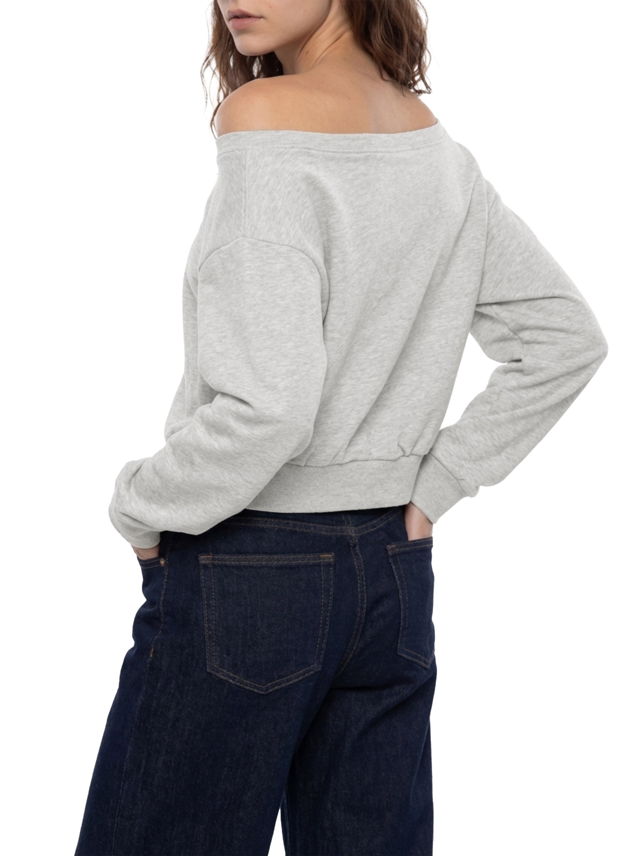 Women's Off-Shoulder Sweatshirt